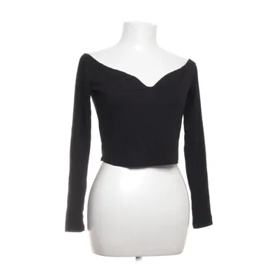 Crop top (Noir) de NA-KD Élasthane, Polyester, Viscose