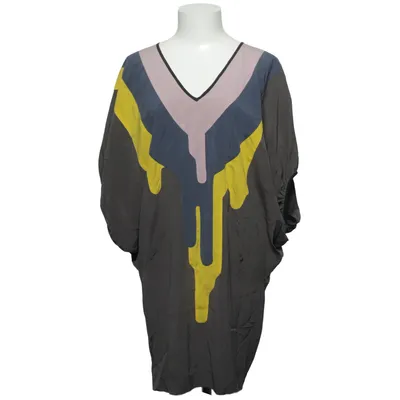 Robe (Gris, Multicolore) de Rützou Élasthane, Soie
