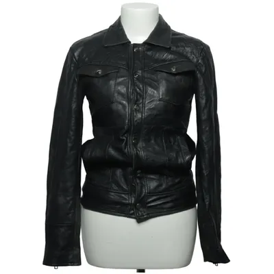 Leather jacket (Black) from Deadwood Leather, Polyester