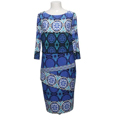 Klänning (Blå, Vit, Svart) från Joseph Ribkoff Elastan, Polyester