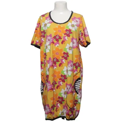 Klänning (Gul, Flerfärgad) från Ladyjen Bomull, Elastan