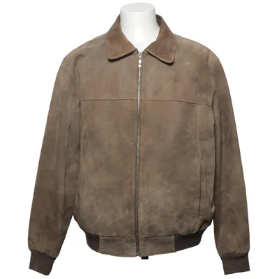 Leren jack (Bruin) van Trapper Katoen, Leer, Polyester, Suède
