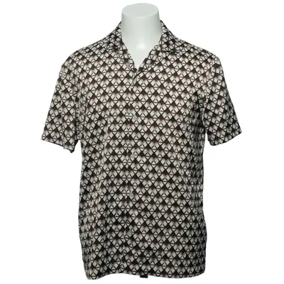 Kortærmet skjorte (Sort, Hvid, Brun) fra Forever 21 Men Elastan, Polyester