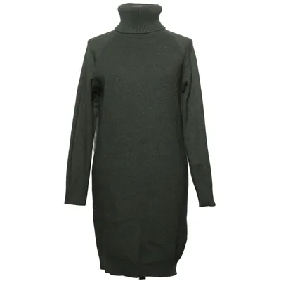 Robe à col roulé (Vert) de Glo-Story Polyamide, Polyester, Viscose