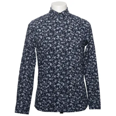 Hemd (Blau, Weiß) von Burton Menswear Baumwolle, Elasthan, Polyester
