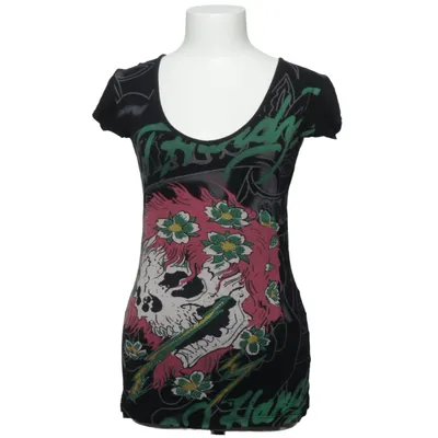 T-shirt (Noir, Multicolore) de Ed Hardy Élasthane, Viscose