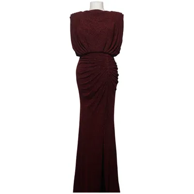 Robe de soirée (Rouge) de Dekolte Élasthane, Polyester