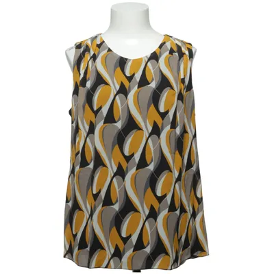 Top (Yellow, Black, Gray) from St Emile Polyamide, Silk