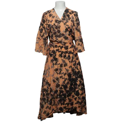 Slå-om-kjole (Orange, Sort) fra InWear Nylon, Viscose