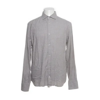 Shirt (Bruin, Grijs) van Riley Katoen