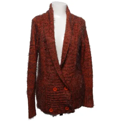 Cardigan (Bruin, Oranje) van Last Woman Acryl, Elastaan, Wol