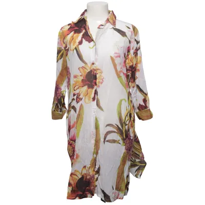 Shirt dress (White, Multicolored) from Marila Cotton