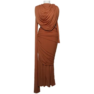 Maxi jurk (Bruin) van Sunfere Katoen, Elastaan, Viscose