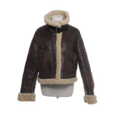 Shearlingjakke (Brun, Beige) fra Zara Polyurethan