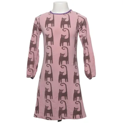 Kleid (Pink, Braun, Lila) von Småfolk Baumwolle, Elasthan, Modal
