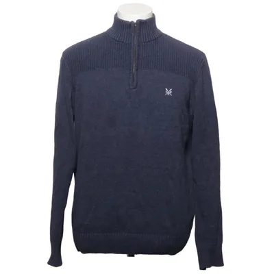 Trui (Blauw) van Crew Clothing Co. Katoen