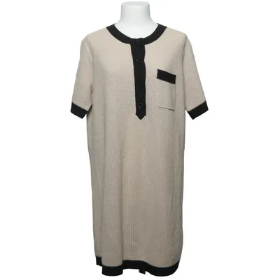 Robe (Beige, Noir) de Rodier Acrylique, Coton, Modal, Polyamide, Polyester, Soie, Viscose, Laine