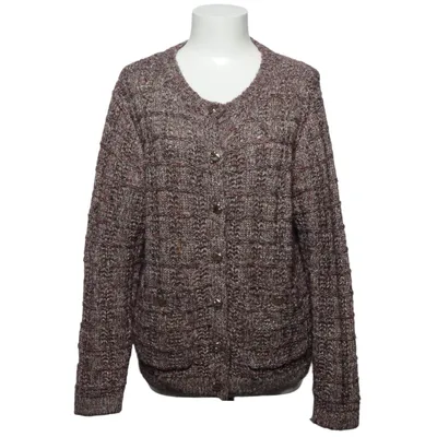 Cardigan (Lilla, Flerfarvet) fra Indiska Akryl, Metallfiber, Polyamid, Polyester, Uld