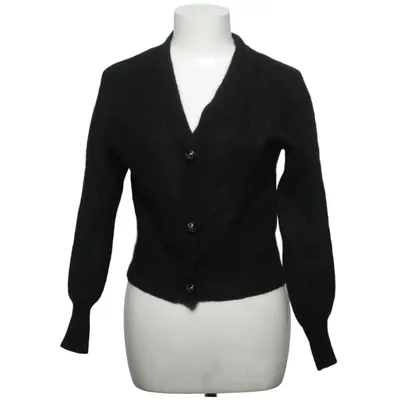 Strickjacke (Schwarz) von Visual Clothing Project Alpakawolle, Elasthan, Polyamid