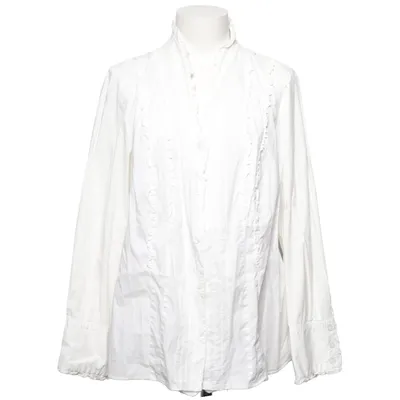 Blus (Vit) från Erfo Bomull, Elastan
