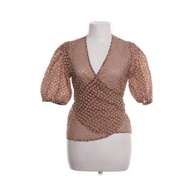 Wrap top (Beige, Brown) from Anna van Toor Polyamide, Viscose