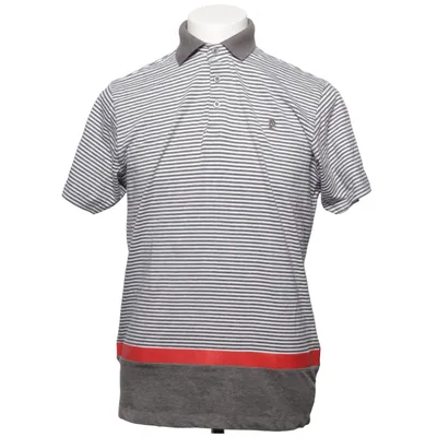 Polo shirt (Gray, White, Red) from Pierre Cardin Cotton, Polyester