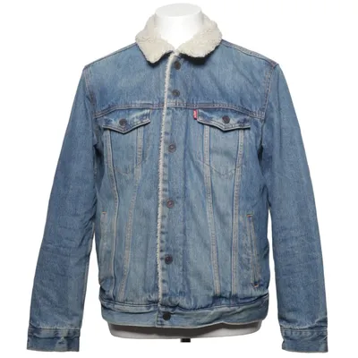 Fodrad jeansjacka (Blå, Vit) från Levi Strauss & Co Bomull, Polyamid, Polyester