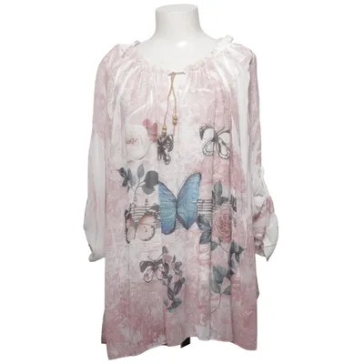 Blouse (Roze, Wit, Meerkleurig) van Paprika