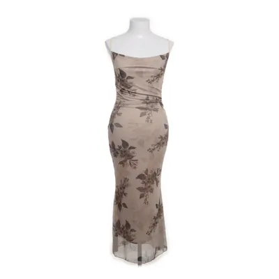 Maxi jurk (Beige, Meerkleurig) van Romwe Polyester