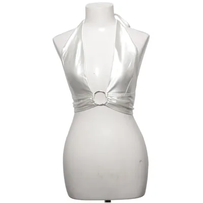 Halternecktopp (Vit) från Shein Polyester