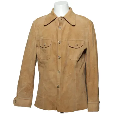 Veste en cuir (Marron) Daim