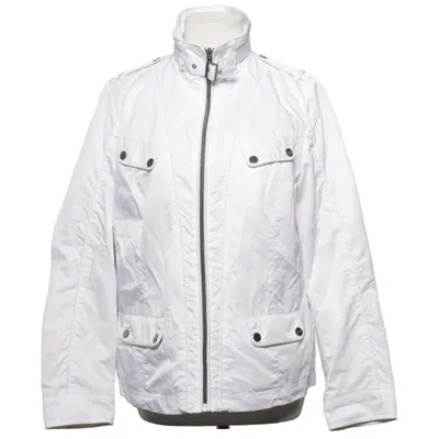 Jacket (White) from Charles Vögele Polyamide, Polyester
