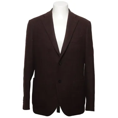 Blazer (Brown) from Lardini Acetate, Cupro, Wool
