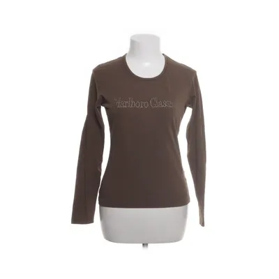 Långärmad t-shirt (Brun) från Marlboro Classics Bomull, Elastan