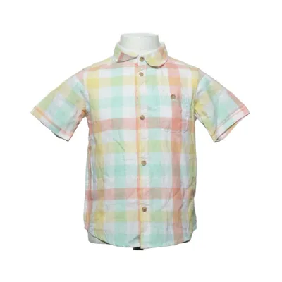 Korte mouwen shirt (Ch Linen Shirt Sb) van Cubus Katoen, Linnen