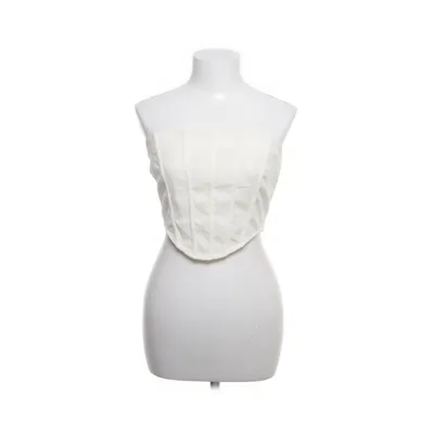 Crop top (Beige) from Missy Empire Elastane, Polyester