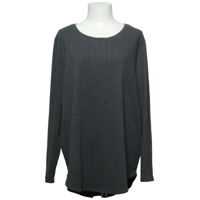Sweater (Gray) from Plus Plus Elastane, Polyester
