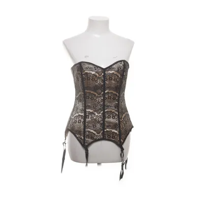 Corset (Black, Beige) from Darjeeling Elastane, Polyamide, Polyester
