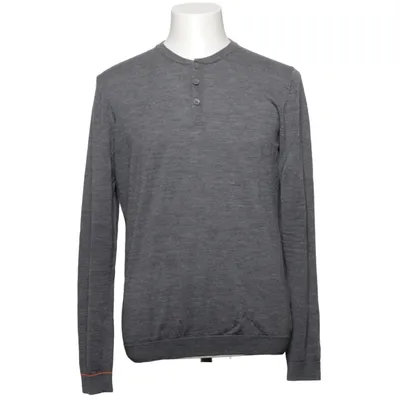 T-shirt manches longues (Gris) de Joe Merino Laine de mouton
