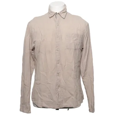 Shirt (Beige) from Dressmann Cotton, Linen
