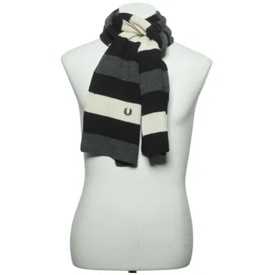 Écharpe (Noir, Blanc, Gris) de Fred Perry Acrylique, Laine de mouton