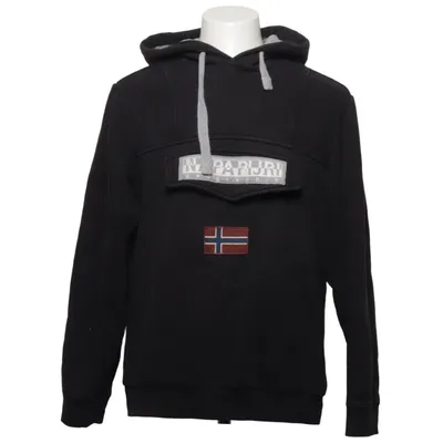 Hoodie (Black) from Napapijri Cotton, Elastane