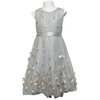 Blomsterpigekjole (Grøn, Guld) fra Monsoon Polyester