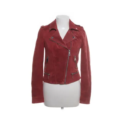 Leren jack (Rood) van Vero Moda Polyester, Leer