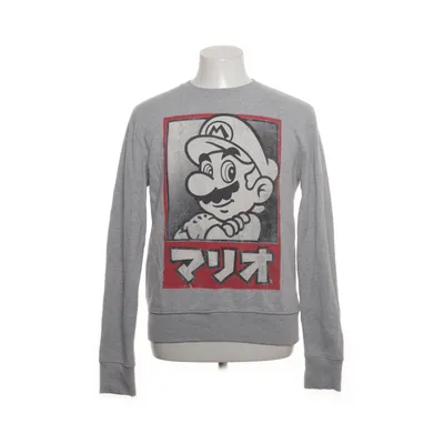 Collegetröja (Grå) från Super Mario Bomull, Polyester
