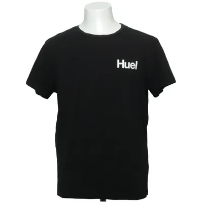T-shirt (Noir) de Huel Coton, Élasthane