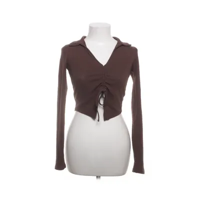 Shirt (Brown) from Bershka Cotton, Elastane, Polyester