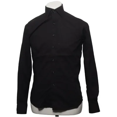 Chemise (Noir) de Dressmann Premium Collection Coton, Élasthane