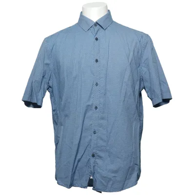 Chemise à manches courtes (Bleu, Blanc) de Alfani Coton