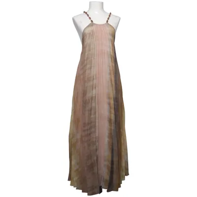 Långklänning (Beige, Flerfärgad) från Zara Polyester